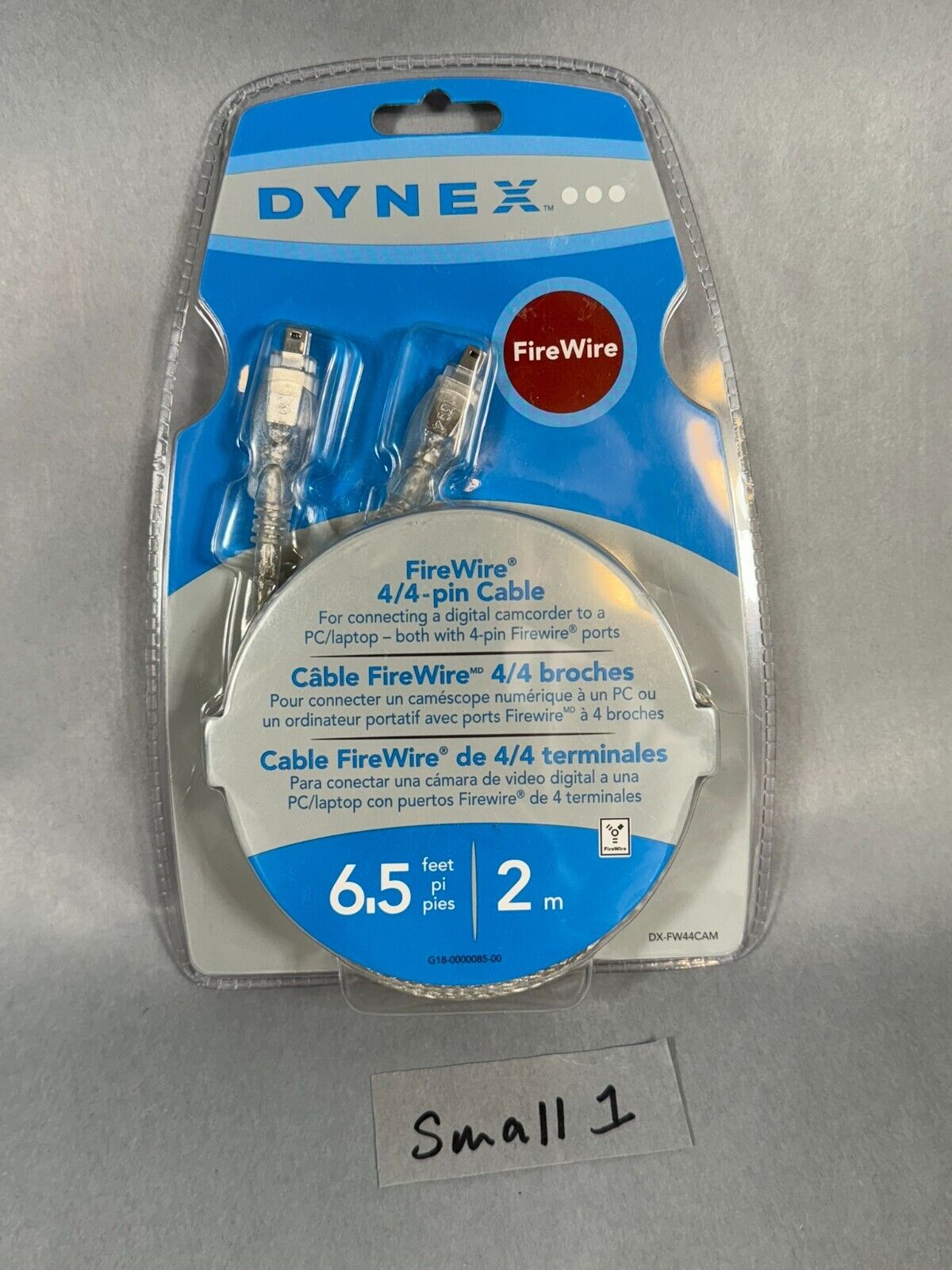 Dynex Firewire 6.5'/2m Digital Media Cable 4 PIN to 4 Pin
