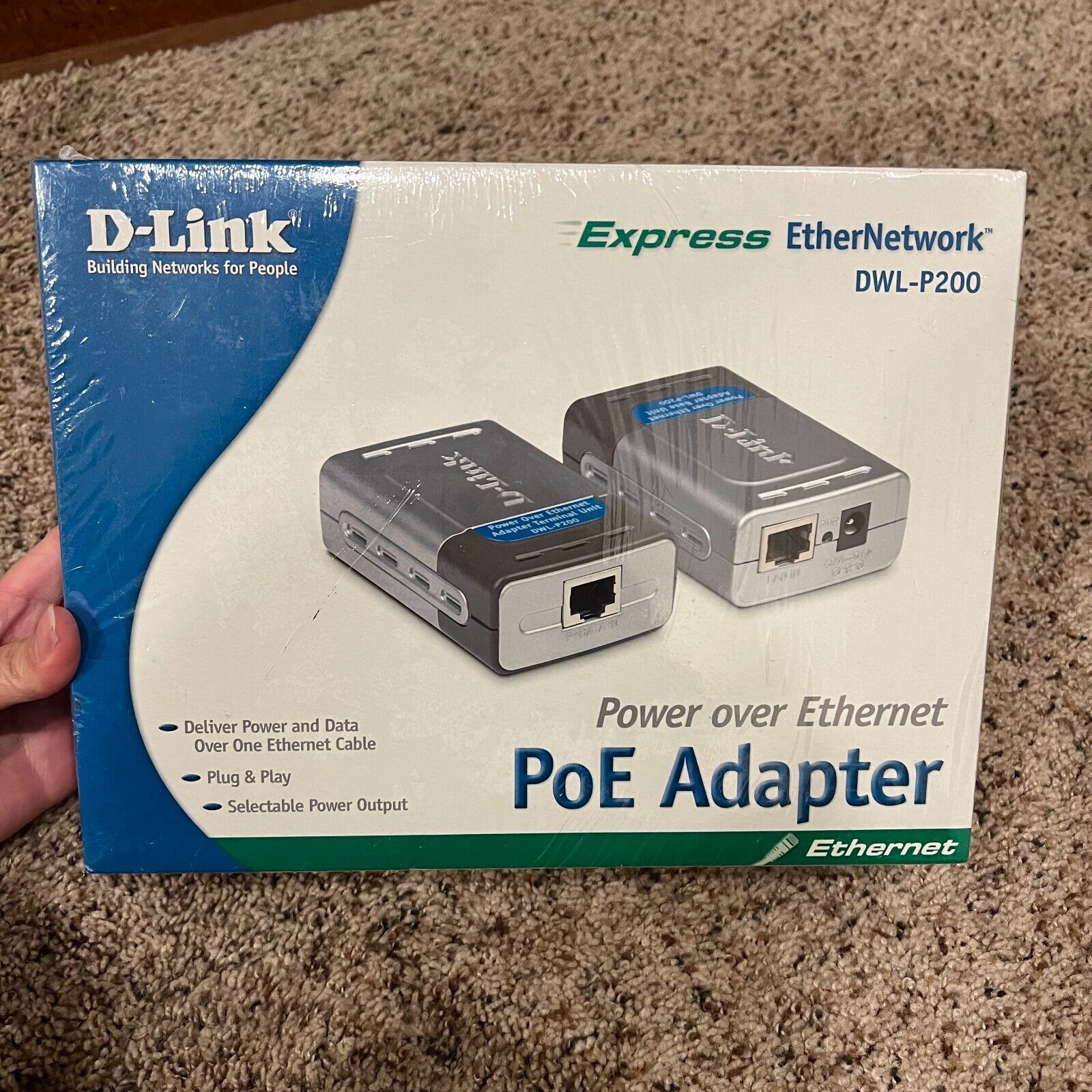D-Link DLink Power over Ethernet Adapter Kit DWL-P200 NEW