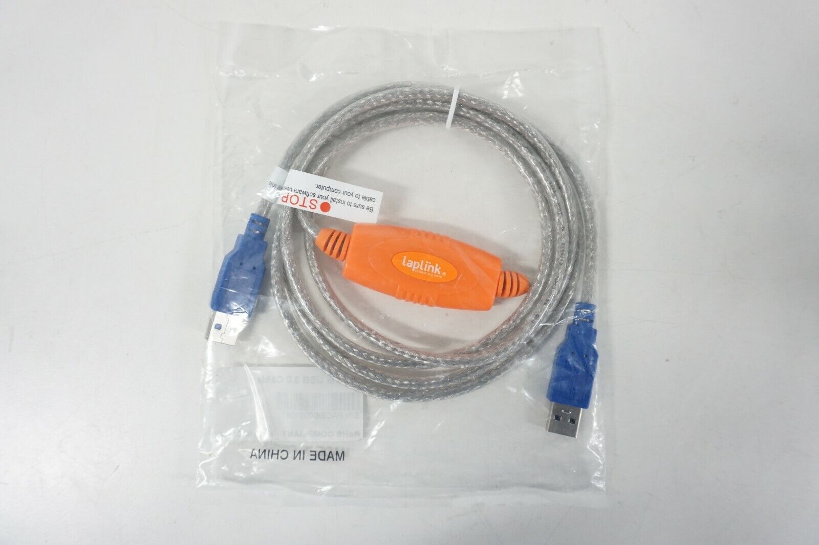 Laplink 6' USB 3.0 SuperSpeed Transfer Cable for PCmover