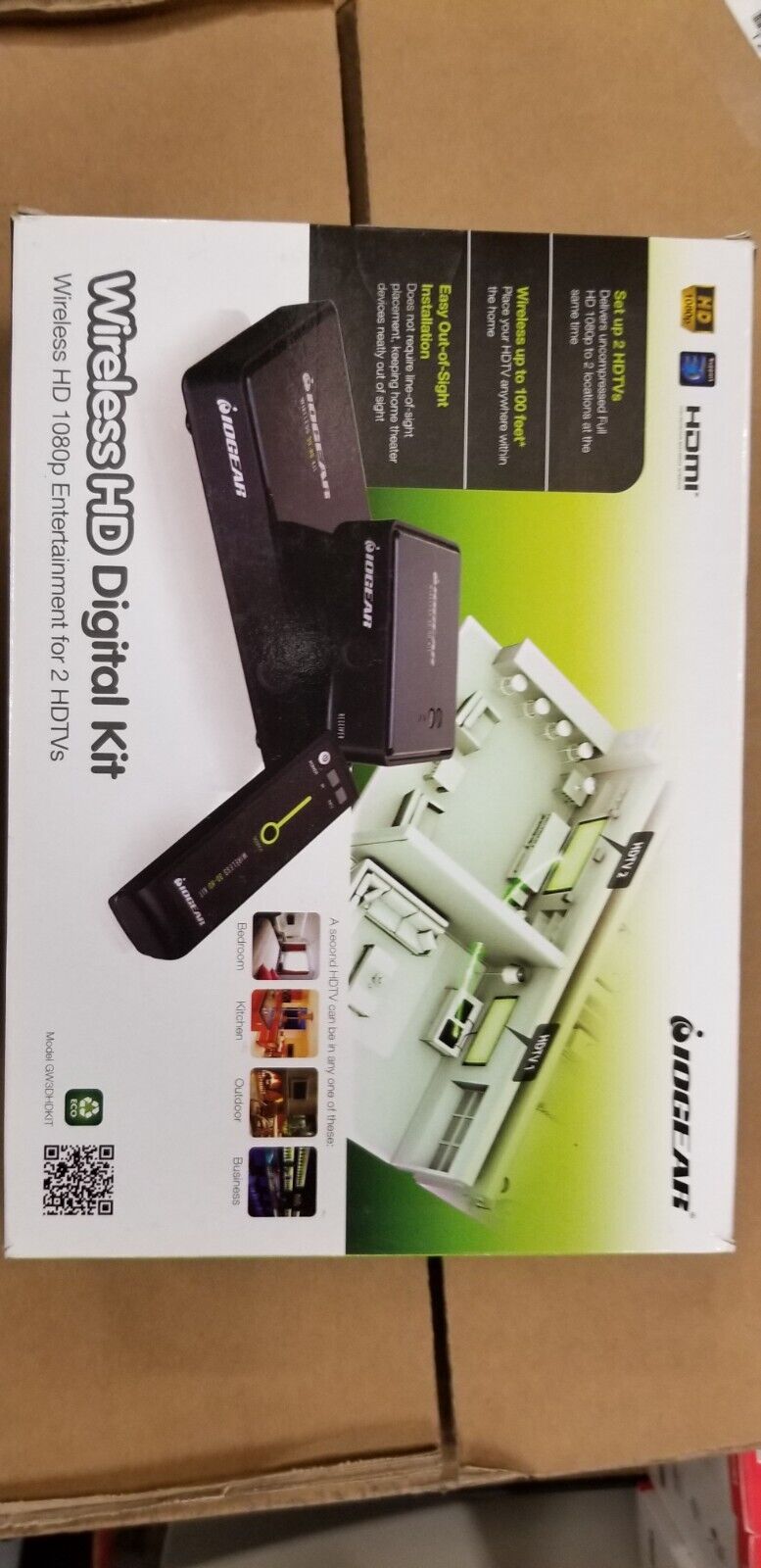 IOGear Wireless HD Digital Kit GW3DHDKIT 1080p Digital Audio Extender