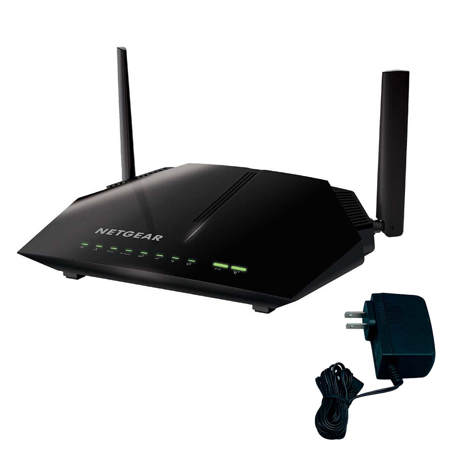 NETGEAR C6220 AC1200 Xfinity/Comcast Compatible Modem WiFi RouterCombo w/Adapter