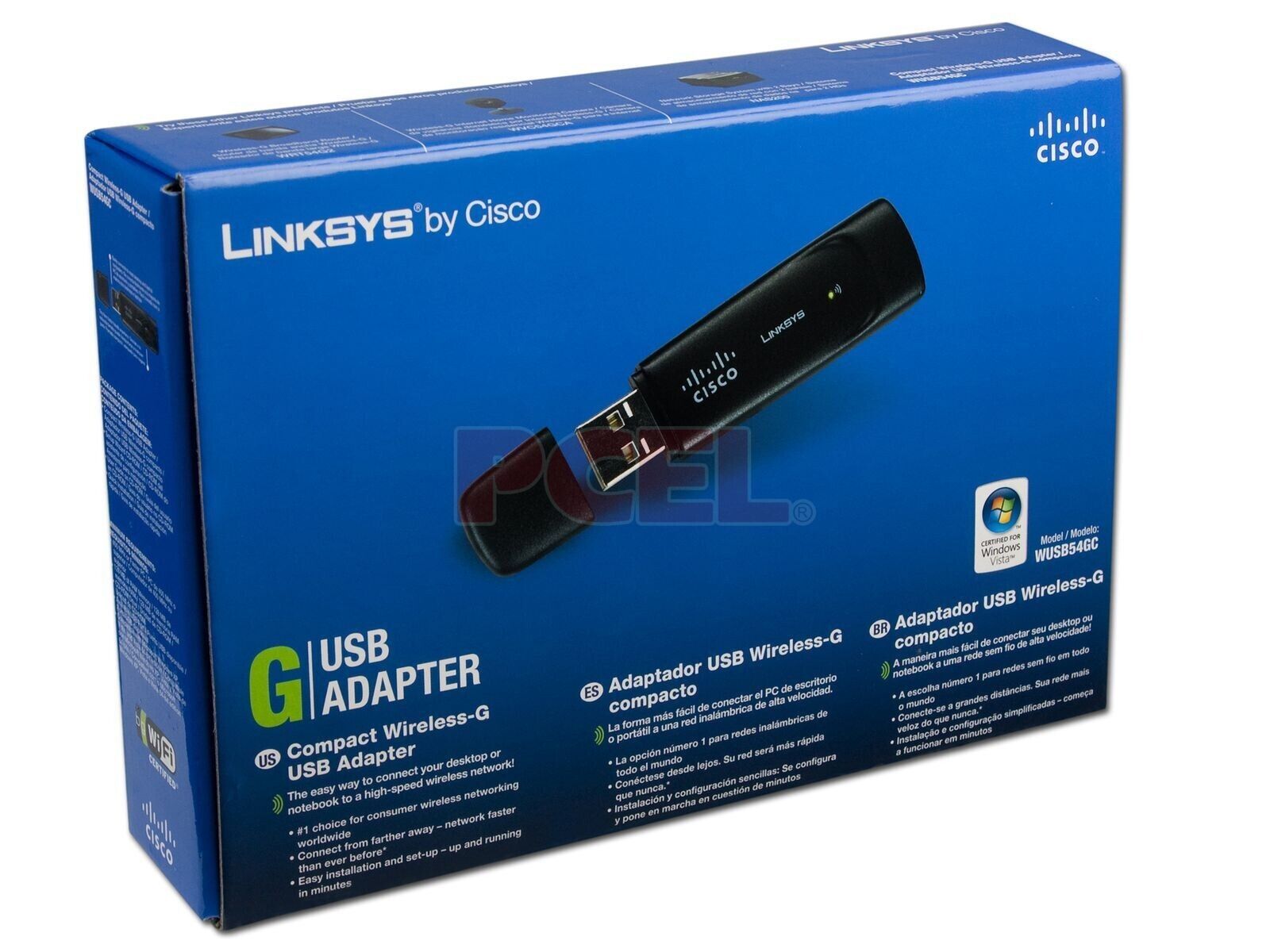 Linksys WUSB54GC Compact Wireless-G USB 2.0 WIFI Network Card Adapter Dongle