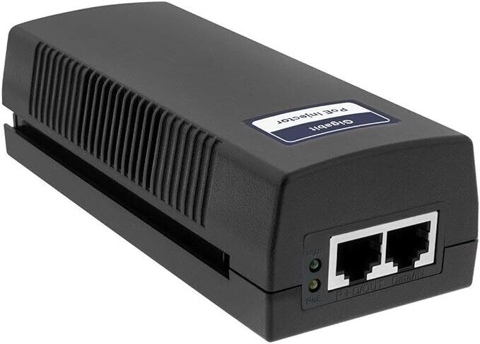 BV-Tech Gigabit Power Over Ethernet PoE+ Injector | 30W | 802.3 af/at | Plug ...
