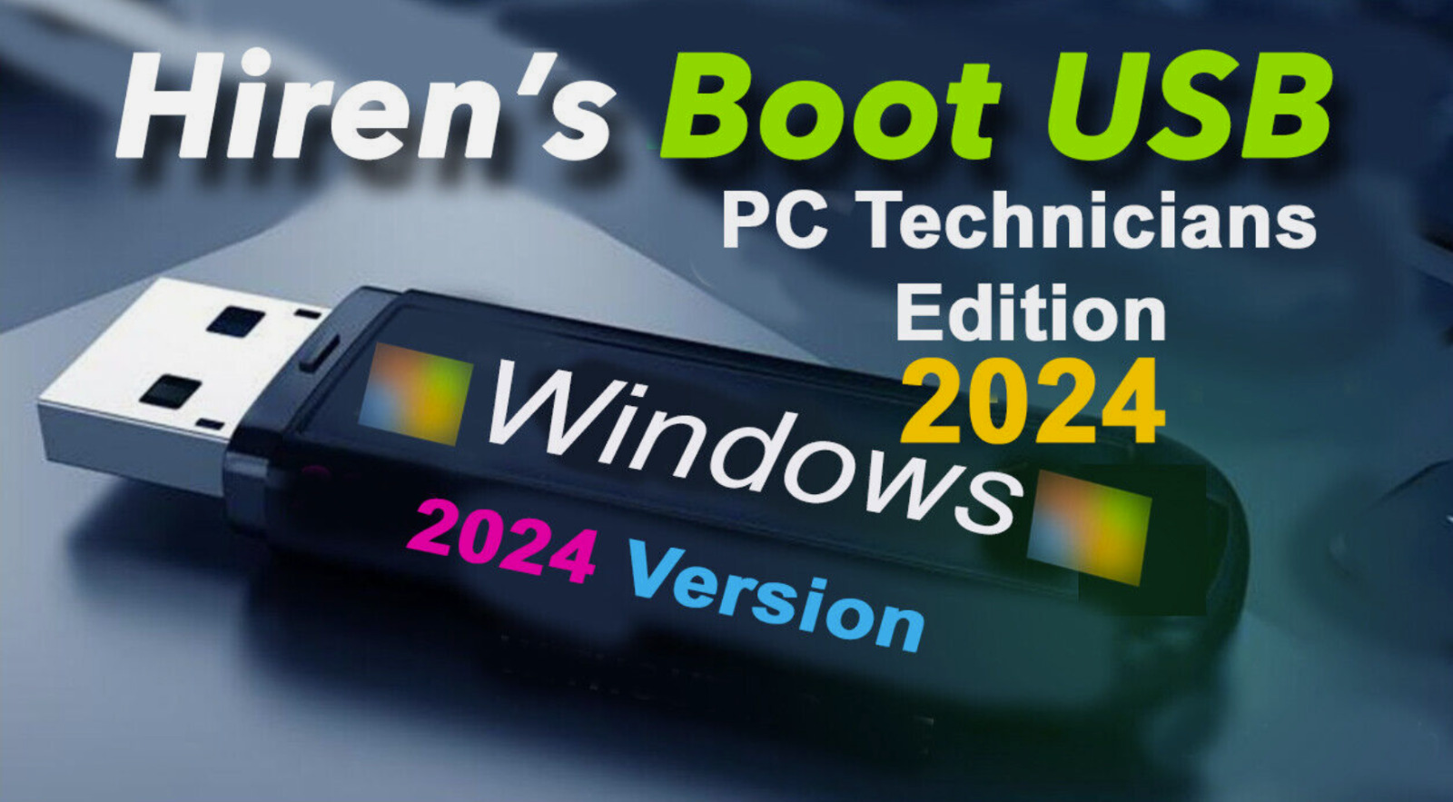 NEW Hiren's 2024 Boot USB PC Password Reset Disk Recovery Utilities &More FAST