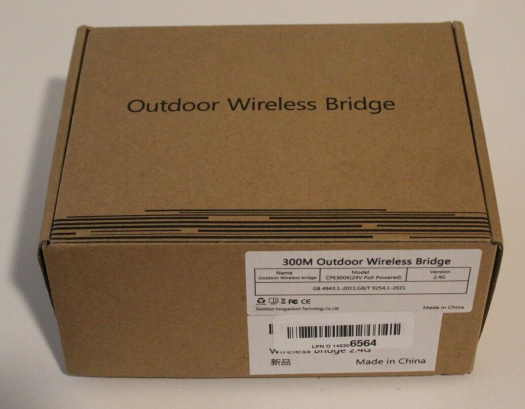 Sodola CPE300K 300M Outdoor 2.4G Wireless Bridge Brand NEW