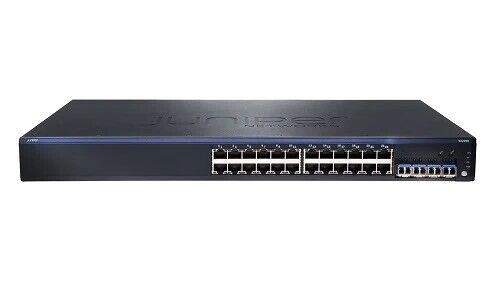 Juniper EX2200 24-Port Gigabit Network Switch with 4 SPF+ 1/10G Uplink Ports...