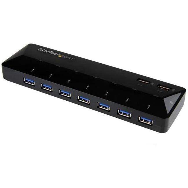StarTech.com 7-Port USB 3.0 Hub plus Dedicated Charging Ports - 2 x 2.4A Ports -