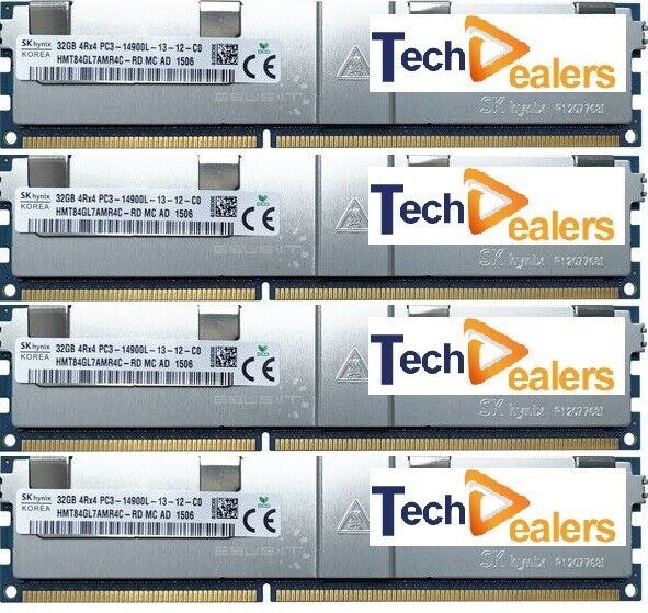128GB KIT 4X32GB DDR3 PC3L-14900L   LR DIMMS FOR HP PROLIANT BL420C, BL460C G8