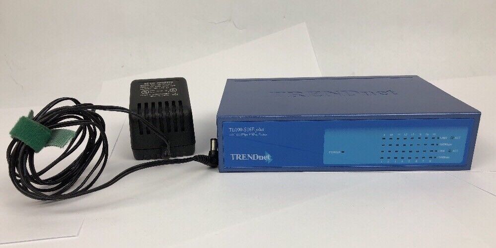 TRENDnet TE100-S16E Plus 10/100 Mbps NWay Switch 16-Ports External Switch