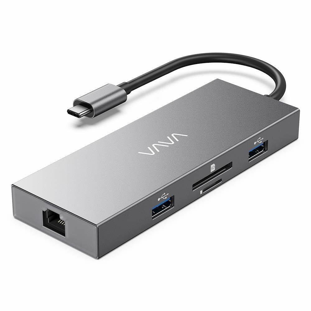VAVA 8-in-1 USB C Hub 1 Gbps Ethernet Port 100W Pd Charging Port 4K HDMI Port