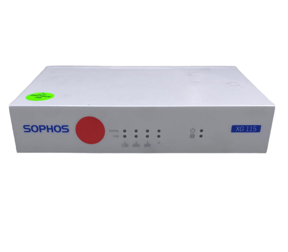 Sophos XG 115 Rev 3 VPN Firewall Appliance