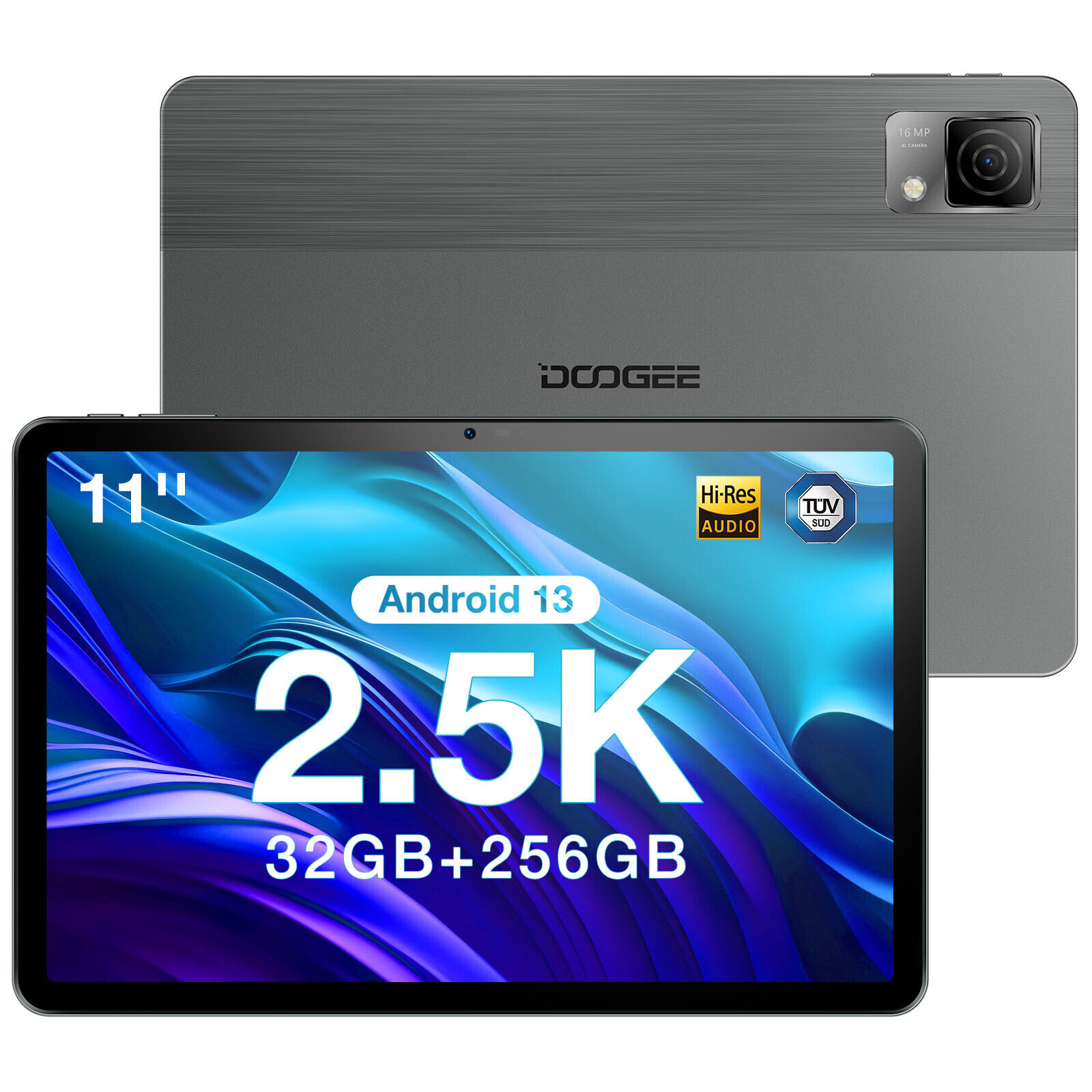 DOOGEE T30Ultra Android 13 Tablet 11 Inch 2.5K Helio G99 32GB+256GB 8580mAh 16MP