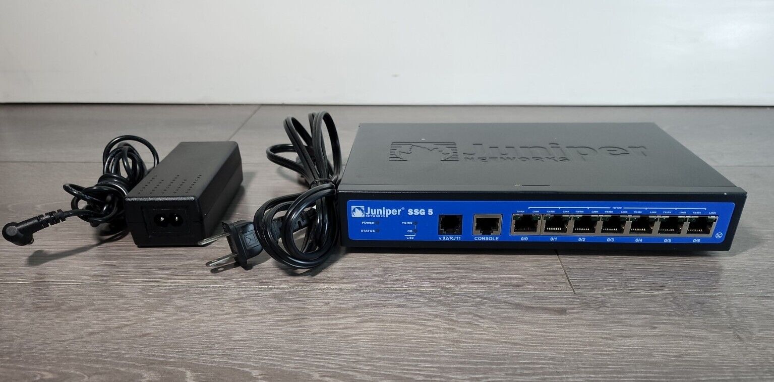Juniper SSG 5 (SSG5) Networks Module w/ Power Cord Cable VERY GOOD Condition