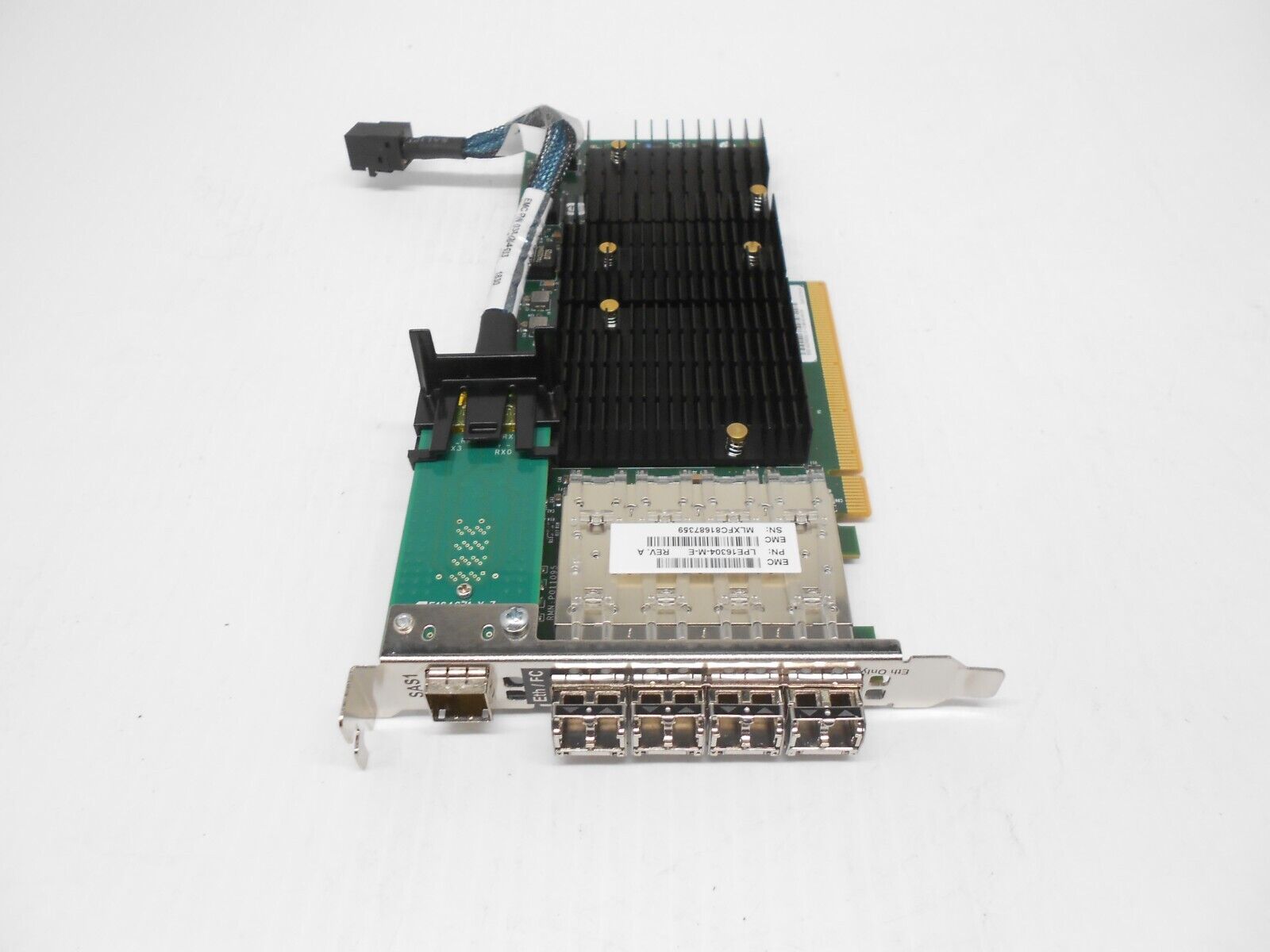 EMC EMULEX LPE16304-M-E 16GB / 10GB Ethernet SFP+ Quad Port W/ HD MiniSAS Port