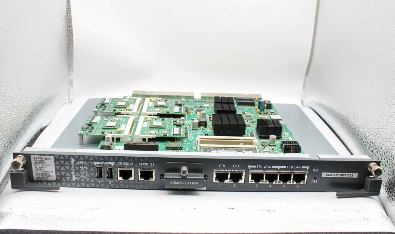 Avaya MB450 Control Card 700432495 for G450 w/ 4 x MP80 *Pulled*