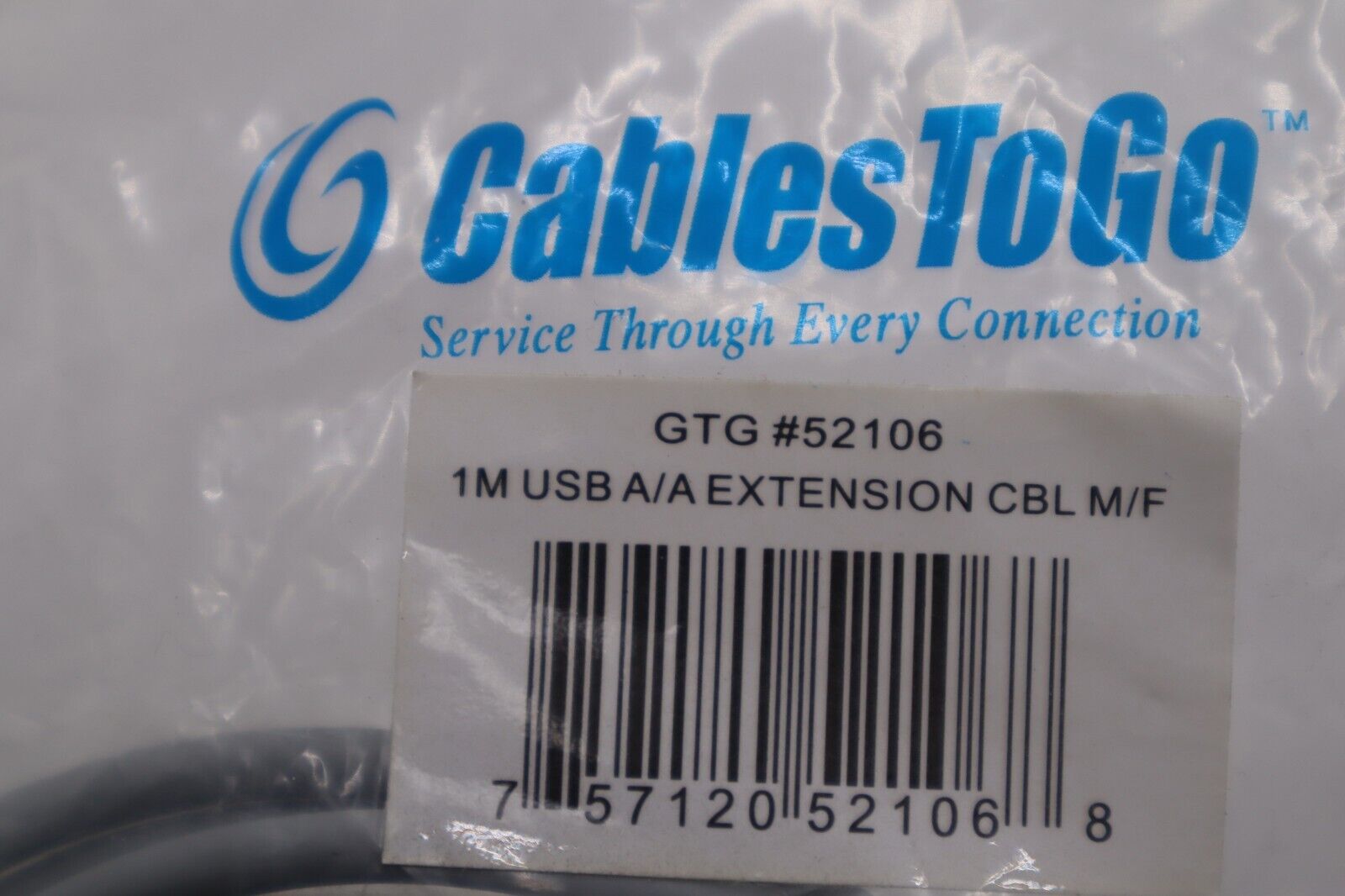 CTG52106 CABLES TO GO 1 M USB 2.0 A MALE TO A FEMAIL EXTENSION STOCK K-3910