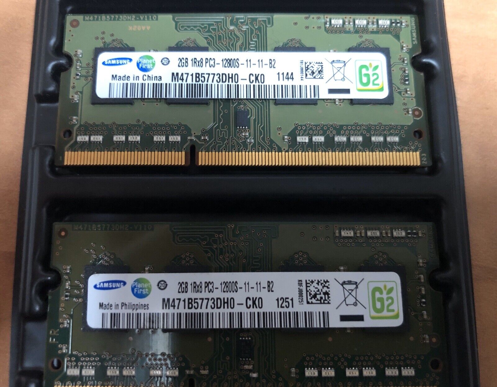 Samsung Memory RAM Sodimm Pc3 4GB 2x2GB 12800S DDR3 Laptop