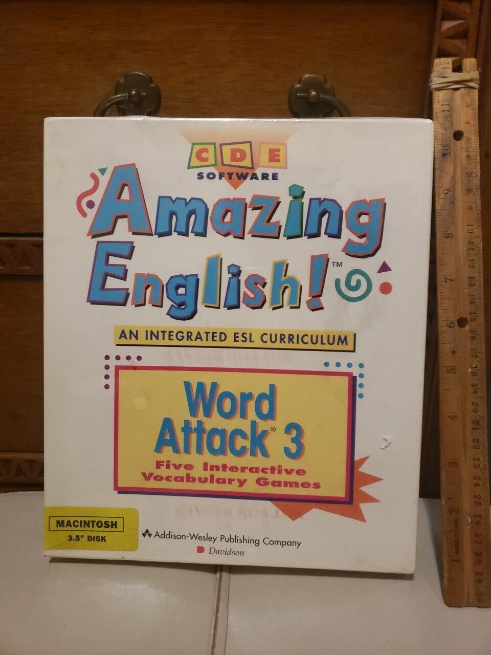 Vintage Word Attack 3 Amazing English ESL Curriculum Big Box Game Macintosh 3.5\