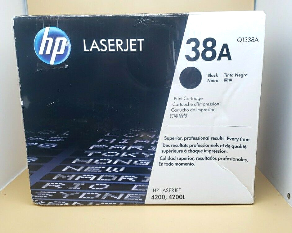 Genuine HP 38A Black Toner LaserJet 4200 Q1338A *BRAND NEW OPEN BOX*
