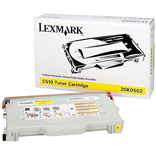LEXMARK C510 HIGH YIELD TONER YELLOW, OEM BRAND NEW IN ORIGINAL CLOSED BOX