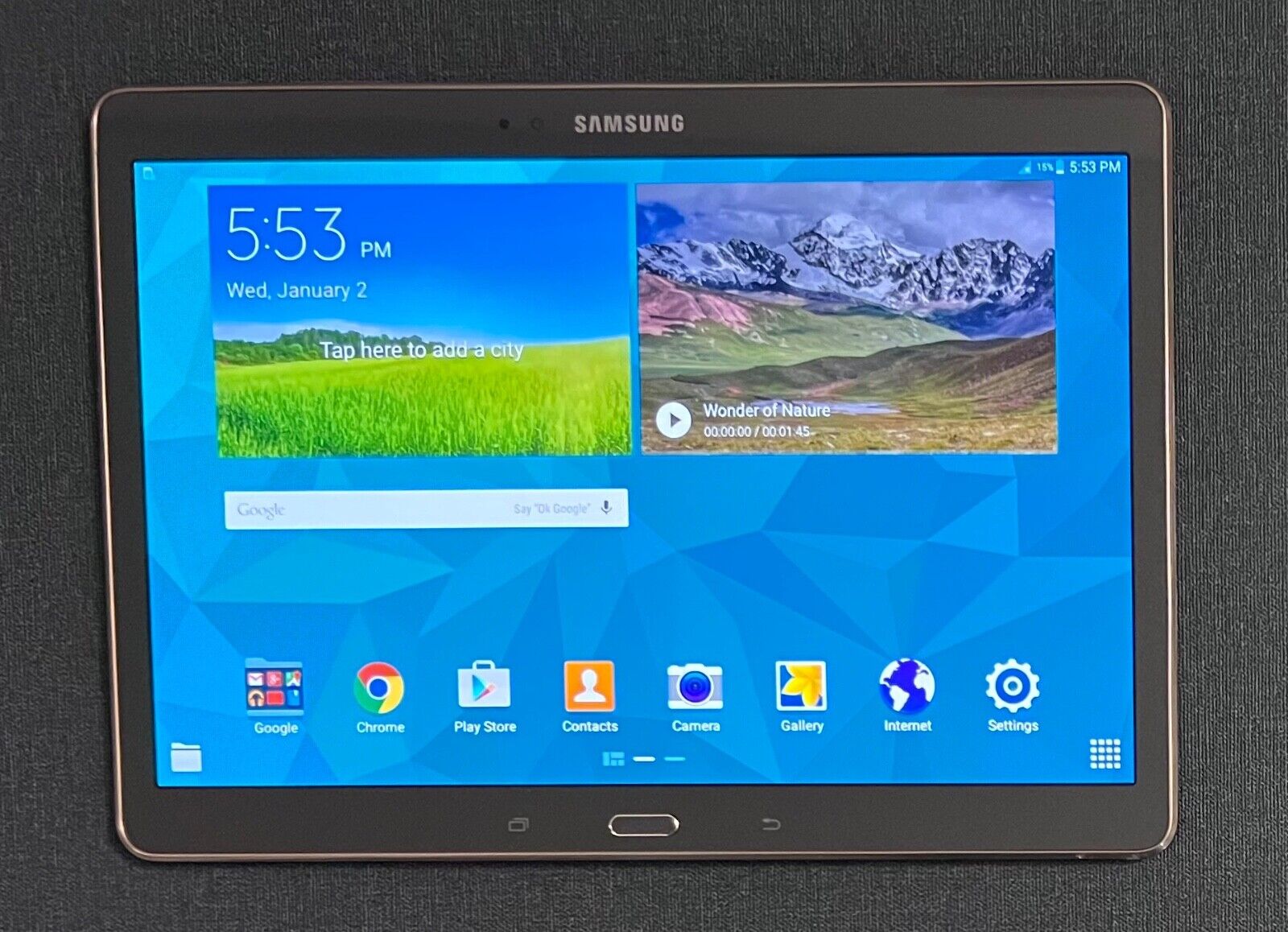 As-is Defective Samsung Galaxy Tab S 10.5\