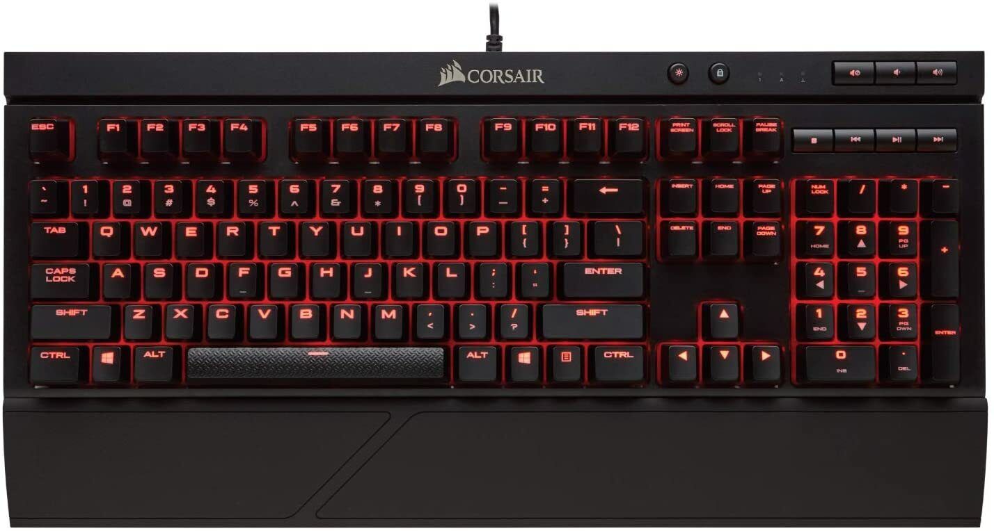 Corsair K68 Mechanical Black Gaming Keyboard Red LED CHERRY MX Red color only