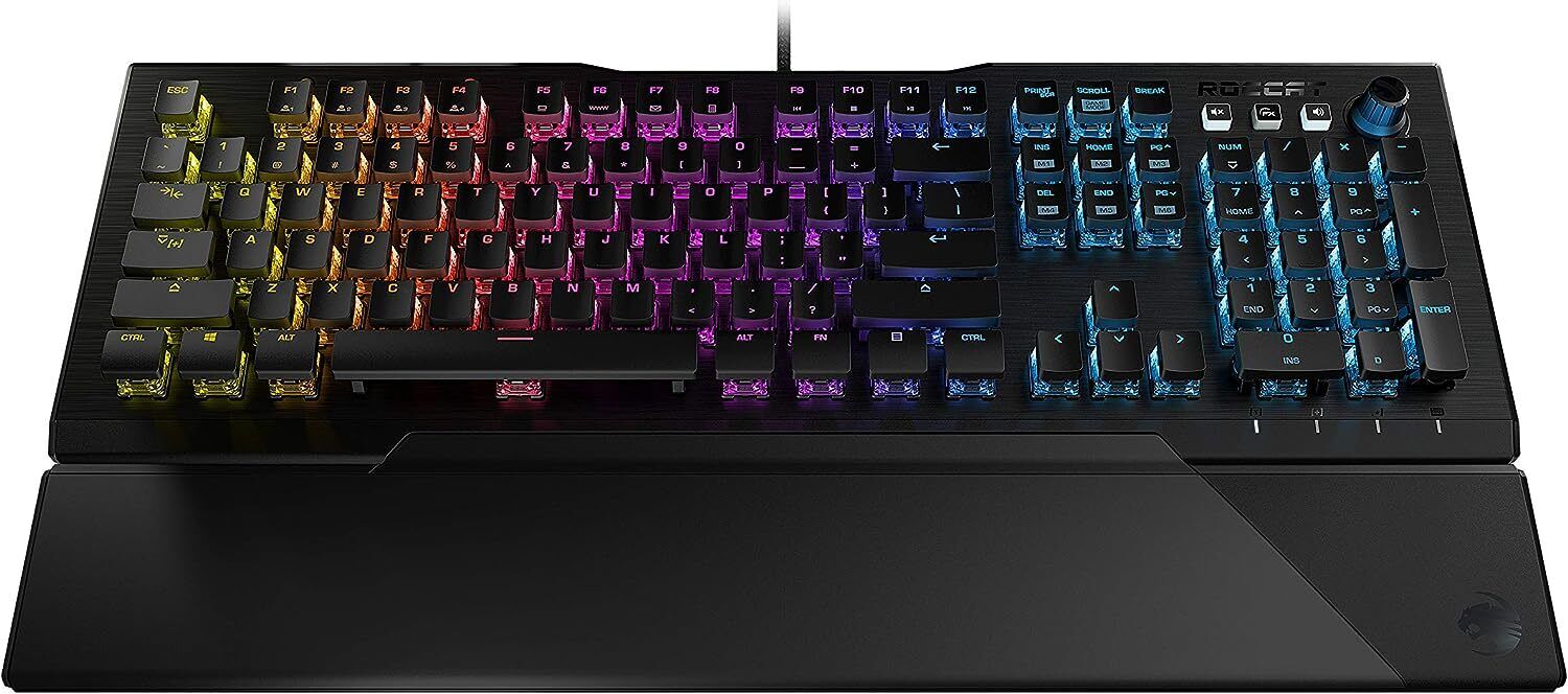 Roccat Vulcan 121 AIMO Wired Mechanical Keyboard Gaming RGB Backlit Palm Rest