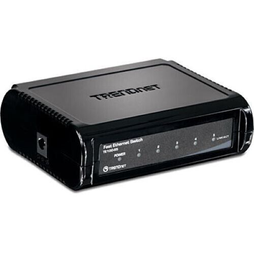 TRENDnet TE100-S5 Unmanaged 5-Port Fast Ethernet Switch - 5 X 10/100Base-TX