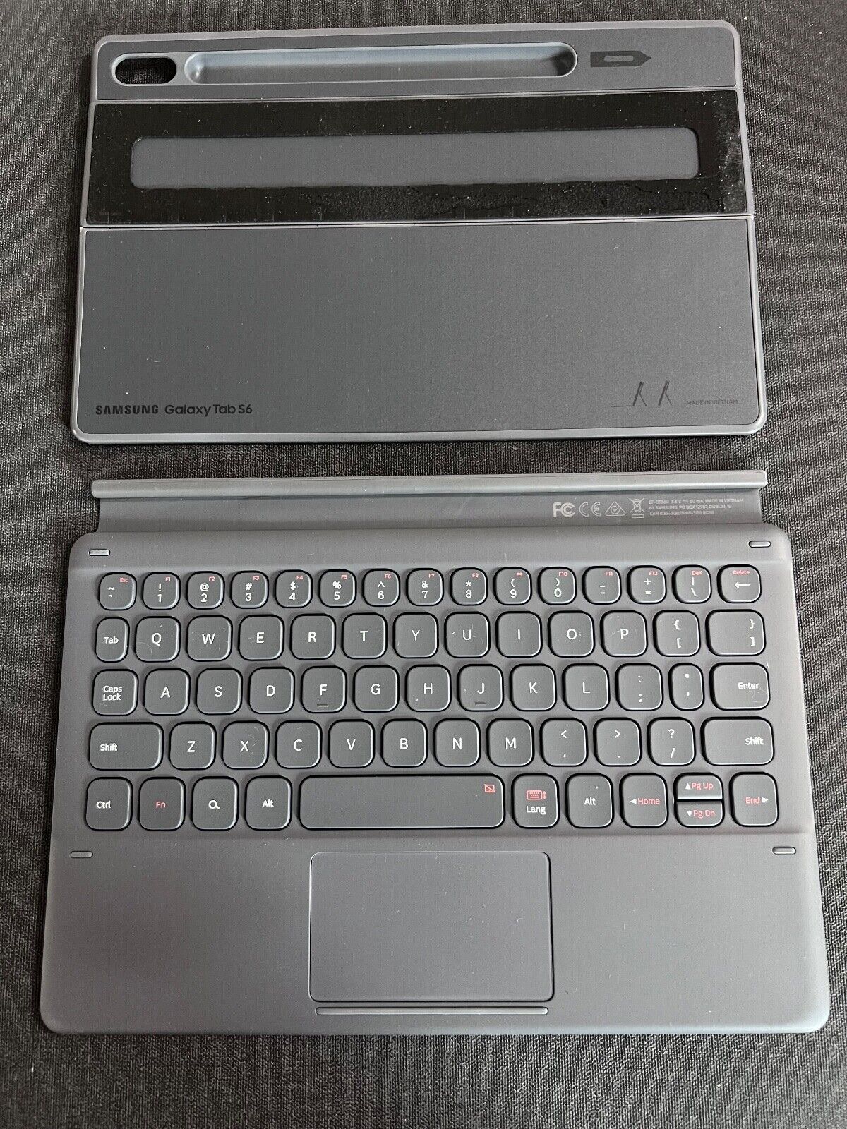 As-is Samsung Book Cover Keyboard for Samsung Galaxy Tab S6 (EF-DT860)