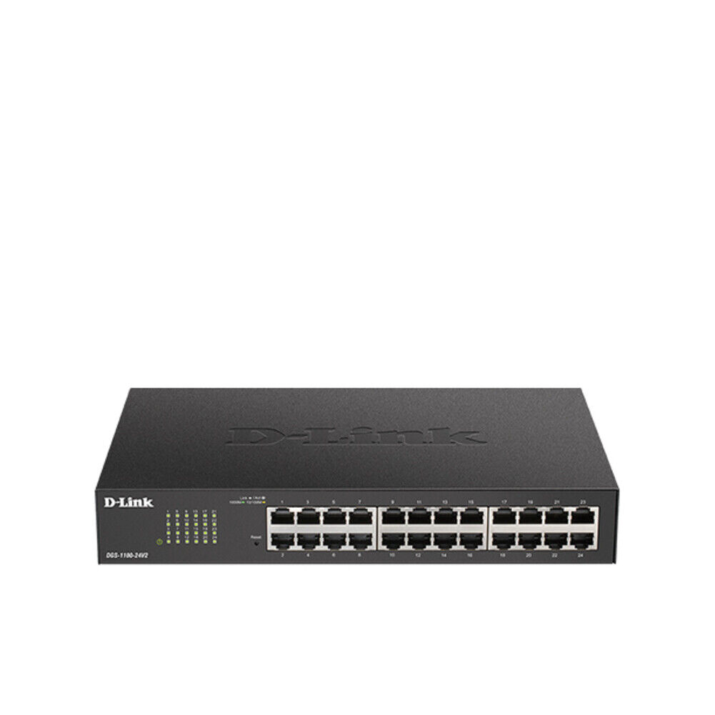 D-Link DGS-1100-24V2 Ethernet Switch - 24 Ports - Manageable - 2 Layer Supported