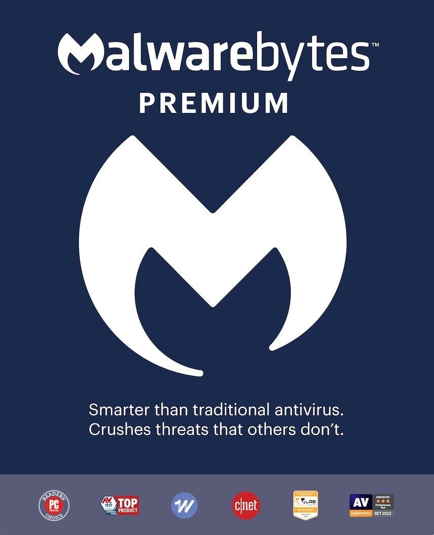 MALWAREBYTES PREMIUM 2024 - 3 DEVICE - Windows, Mac, Android, iOS - Same Day key