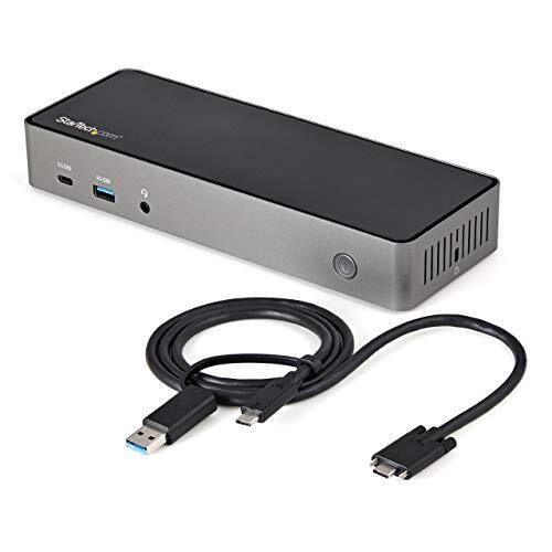 Star Tech.com USB-C & USB-A Dock - Hybrid Triple Monitor Laptop Docking Station
