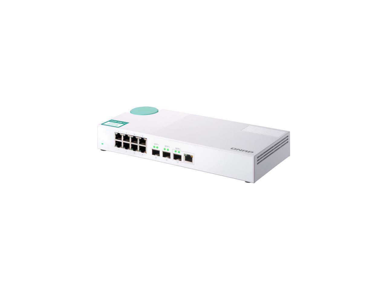 Qnap QSW-308-1C-US Cost-effective Entry-level 10 GbE Switch with 5-Speed 10GBASE
