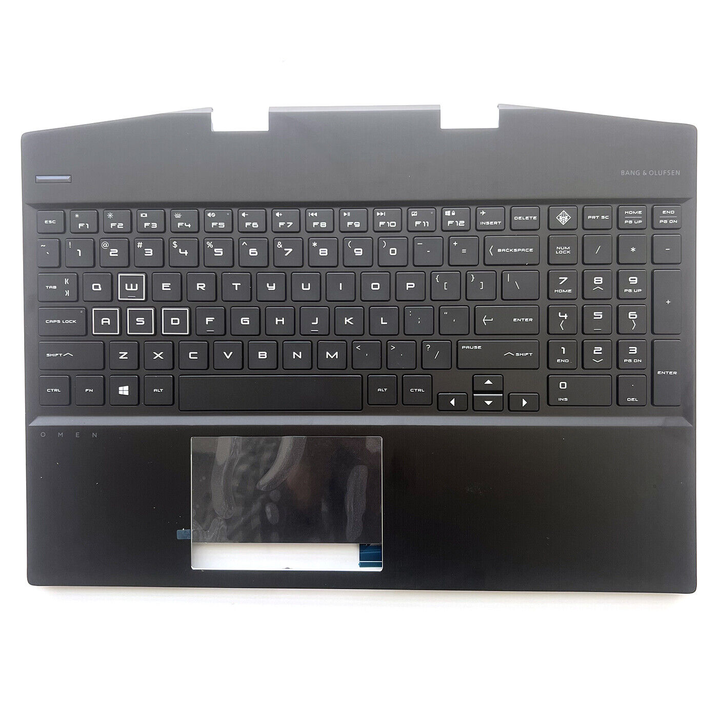 New For HP Omen 15-DH 15.6'' Palmrest Backlit Keyboard Touchpad AM2JZ000430
