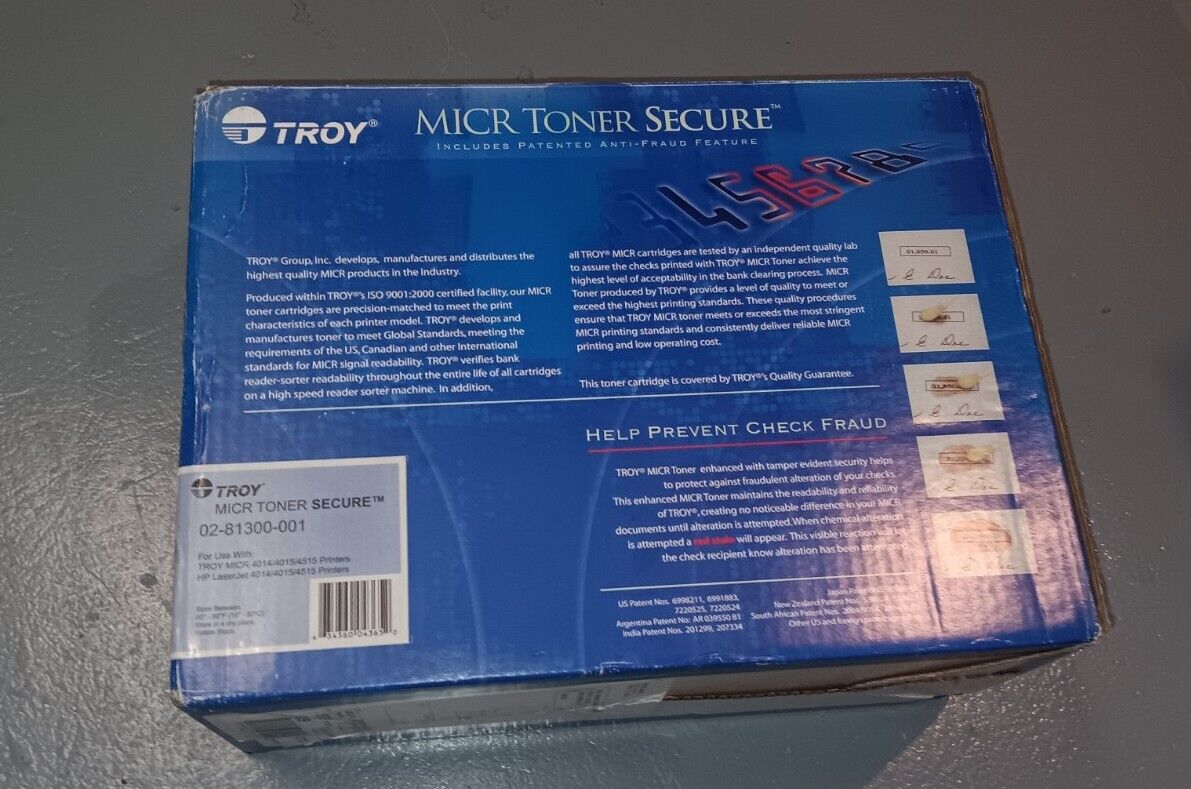 Troy MICR Toner Cartridge for HP Printer (CC364A) Model# 02-81300-001  Open Box 