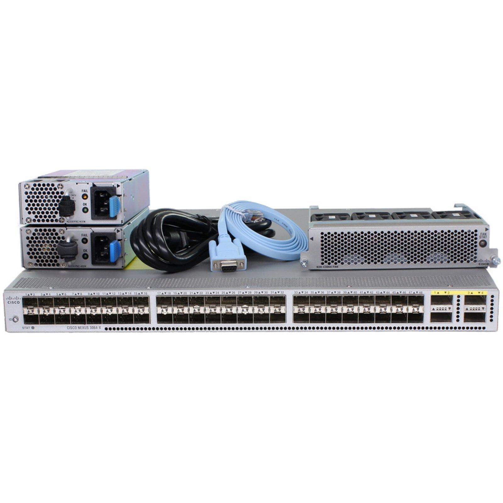 Cisco Nexus N3K-C3064PQ-10GX 48P 10GbE SFP+ 4P QSFP+ Switch N3K-C3064PQ-10GX