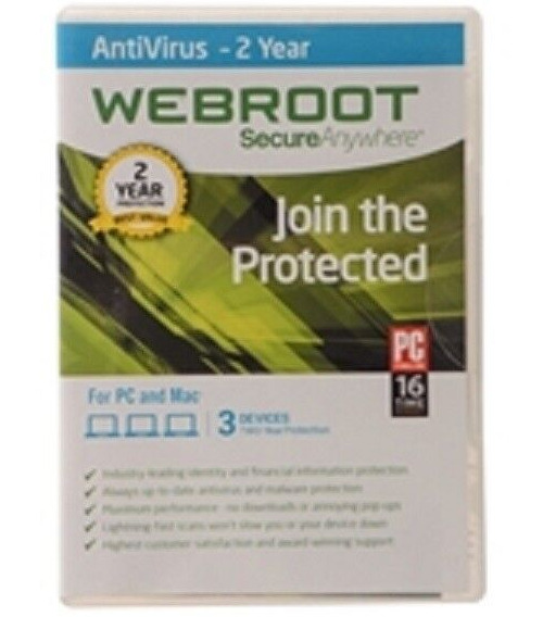 Webroot AntiVirus + ID guard 2024 | 2 Years, 5 PC/MAC | DOWNLOAD | ONLINE CODE