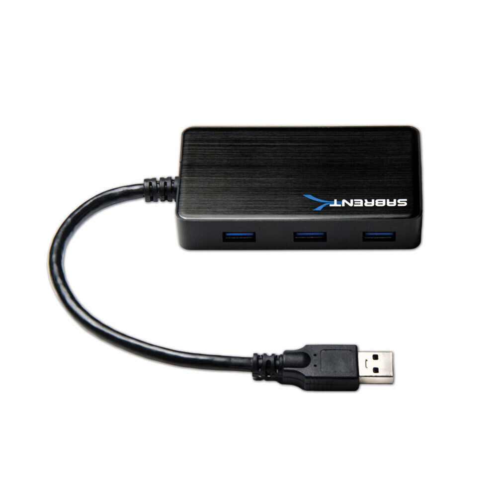 Sabrent 7-Port Portable USB 3.0 Hub with 4A Power Adapter (HB-B7U3)