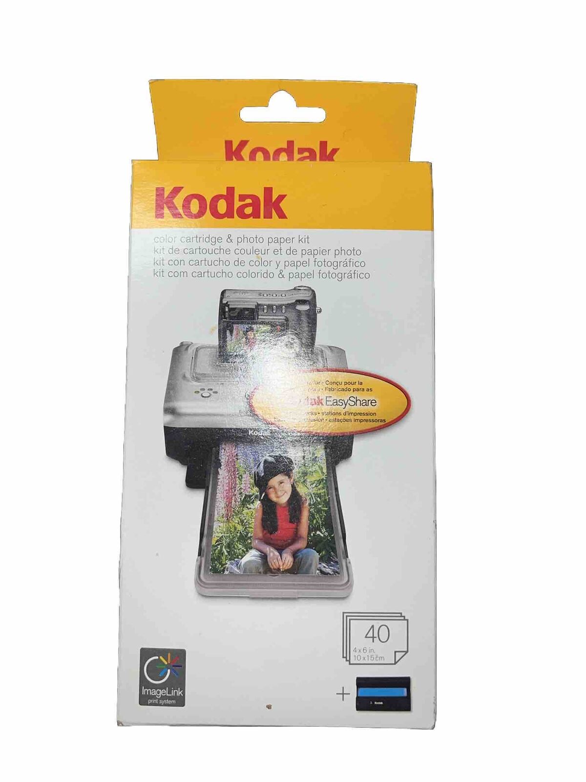 Kodak EasyShare PH-40 Color Cartridges & Photo Paper Kit 4x6 60-count 