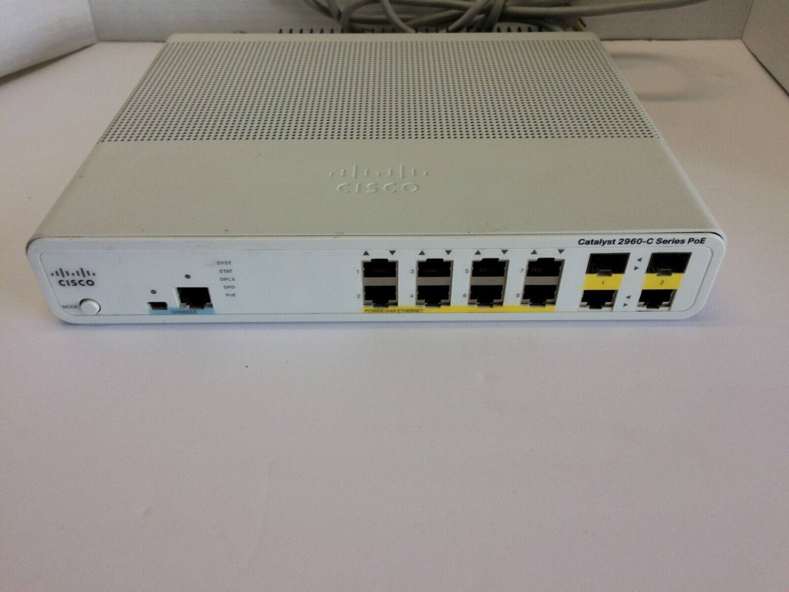 Cisco Catalyst WS-C2960C-12PC-L 12 Ports PoE 10/100 Switch,2 dualpurpose uplinks