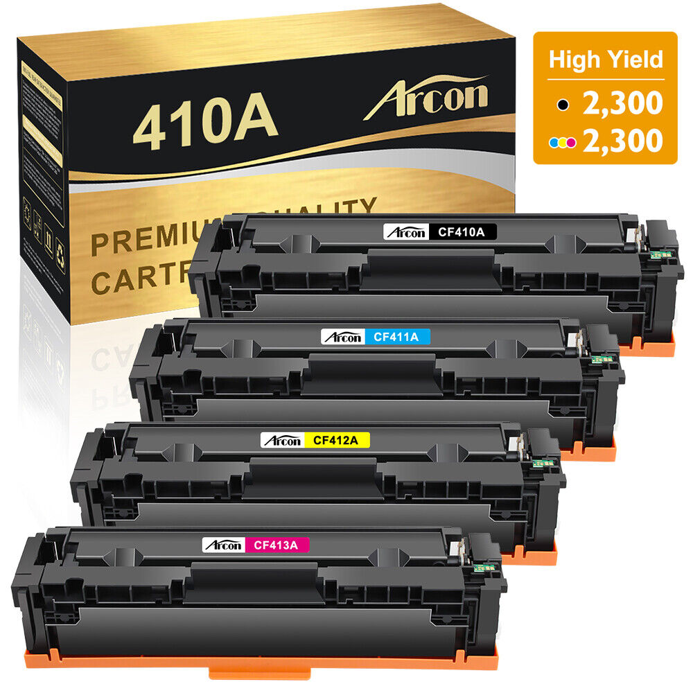 4 Pack CF410A For HP 410A Toner LaserJet Pro MFP M477fnw M477fdw M452nw M452dn
