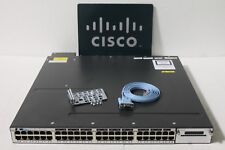 Cisco WS-C3750X-48PF-S 48-Port Gigabit IP Base Switch w/ 1x C3KX-PWR-1100WAC picture