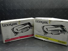 Lexmark C510 Toner Cartridge Yellow 20K0502 Magenta 20K0501 (Lot of 2) picture