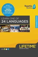 Rosetta Stone - Learn 24 Languages - Lifetime Access -PC/Mac Keycard picture