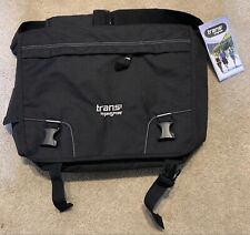 NEW Trans by Jansport Black Messenger Bag ** NEW WITH TAGS ** picture
