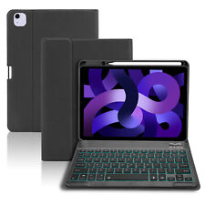 For iPad Air 5 4th Gen 10.9 Leather Smart Case Bluetooth Backlit Keyboard Cover picture