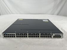 Cisco Catalyst WS-C3750X-48T-L 48-Port Gigabit Switch w/ C3KX-NM-1G & 2x 350WAC picture