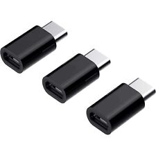 USB-C Adapter to Micro USB (3-Pack) OTG Supported with 56k Resistor Data Sync an picture