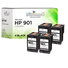 4 PACK For HP #901 Black Ink For HP Officejet 4500 G510 Series Printer picture