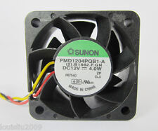 10pcs SUNON PMD1204PQB1-A 40mm x28mm 4028 12V 4.0W DC BRUSHLESS Fan 3pin Wires picture